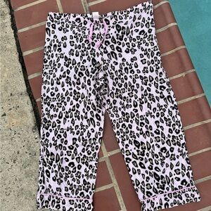 BedHead Pajamas 100% cotton pink cheetah print pajama pants M